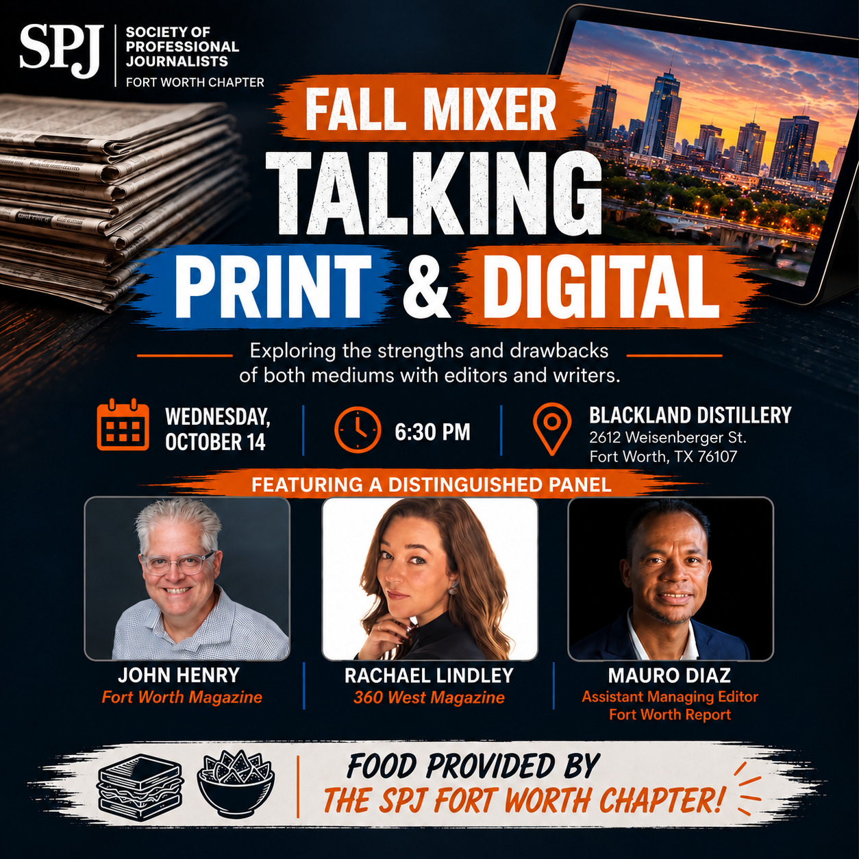 SPJ Fall Mixer Poster